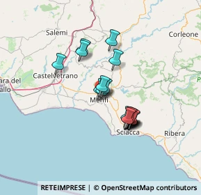 Mappa Via Lampedusa, 92013 Menfi AG, Italia (11.61684)