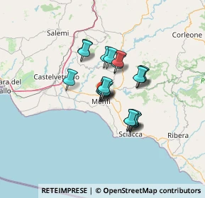 Mappa Via Lampedusa, 92013 Menfi AG, Italia (9.817)