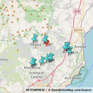 Mappa Via del Castagno Andrea, 95039 Trecastagni CT, Italia (3.76636)