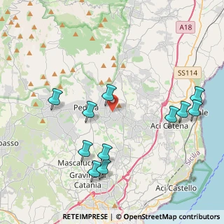 Mappa Via del Castagno Andrea, 95039 Trecastagni CT, Italia (5.06364)