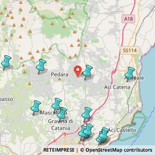 Mappa Via del Castagno Andrea, 95039 Trecastagni CT, Italia (6.89143)