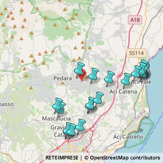Mappa Via del Castagno Andrea, 95039 Trecastagni CT, Italia (5.3795)