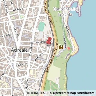 Mappa Via Coco, 20, 95024 Acireale, Catania (Sicilia)