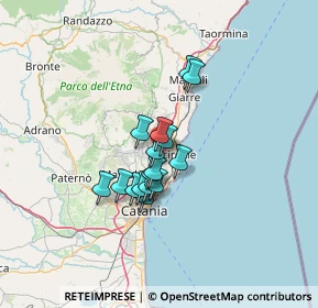 Mappa 95025 Aci Sant'Antonio CT, Italia (9.86875)