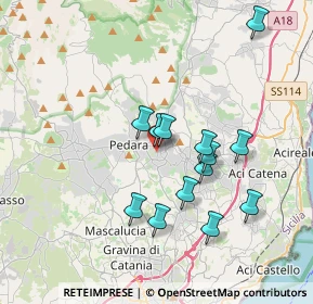 Mappa Corso Europa, 95029 Trecastagni CT, Italia (3.69077)