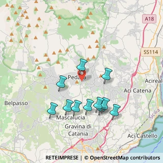 Mappa Via della Ninfea, 95030 Pedara CT, Italia (4.02818)
