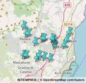 Mappa Via A. di Mauro, 95029 Viagrande CT, Italia (3.506)