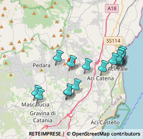 Mappa Via A. di Mauro, 95029 Viagrande CT, Italia (4.39176)