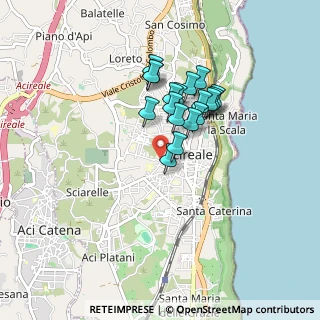 Mappa Piazza S. Biagio, 95024 Acireale CT, Italia (0.74722)
