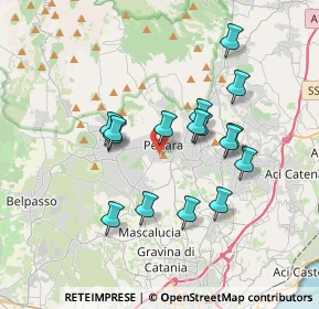 Mappa Via Sottomonte Troina, 95030 Pedara CT, Italia (3.55063)
