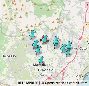 Mappa Via Sottomonte Troina, 95030 Pedara CT, Italia (3.07455)