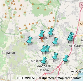 Mappa Via Sottomonte Troina, 95030 Pedara CT, Italia (3.91273)