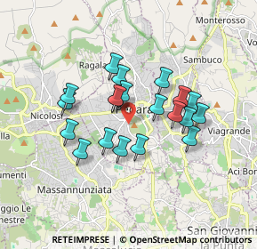 Mappa Via Sottomonte Troina, 95030 Pedara CT, Italia (1.5845)