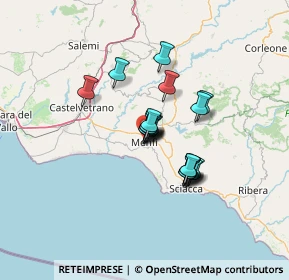 Mappa Via Pio La Torre, 92013 Menfi AG, Italia (9.7715)