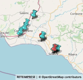 Mappa Via Pio La Torre, 92013 Menfi AG, Italia (13.7015)