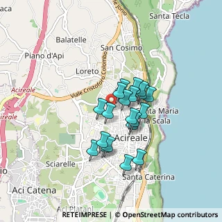 Mappa Via Luigi Einaudi, 95024 Acireale CT, Italia (0.699)