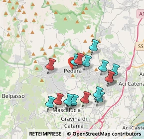 Mappa Piazza del Popolo, 95030 Pedara CT, Italia (3.95765)