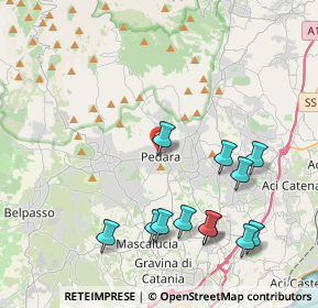 Mappa Piazza del Popolo, 95030 Pedara CT, Italia (5.06)