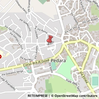 Mappa Via Ammiraglio Toscano, 41, 95030 Pedara, Catania (Sicilia)