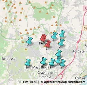 Mappa Via Pappalardo, 95030 Pedara CT, Italia (4.216)