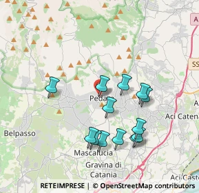 Mappa Via Pappalardo, 95030 Pedara CT, Italia (3.94385)