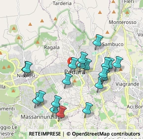 Mappa Via Pappalardo, 95030 Pedara CT, Italia (2.131)