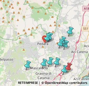 Mappa Pedara, 95030 Pedara CT, Italia (4.36833)