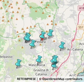 Mappa Pedara, 95030 Pedara CT, Italia (4.105)