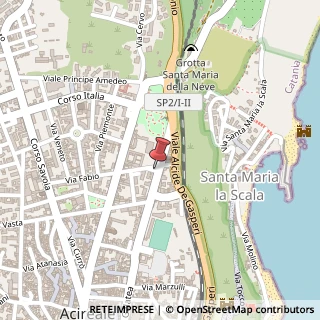 Mappa Viale Regina Margherita,  68, 95024 Acireale, Catania (Sicilia)