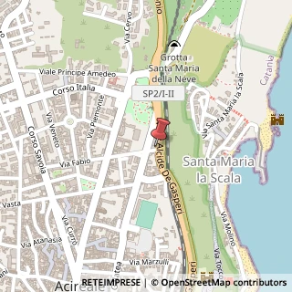 Mappa Viale Alcide de Gasperi, 125, 95024 Acireale, Catania (Sicilia)