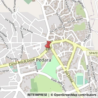 Mappa Corso Ara di Giove, 123, 95030 Pedara, Catania (Sicilia)