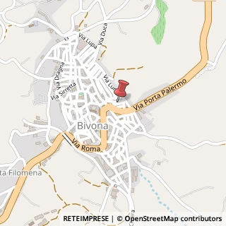 Mappa Via Lisi, 92010 Bivona, Agrigento (Sicilia)