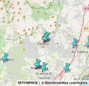 Mappa Via Simone del Pozzo, 95030 Pedara CT, Italia (6.38286)