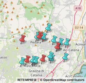 Mappa Via G. Grassi, 95039 Trecastagni CT, Italia (3.93368)