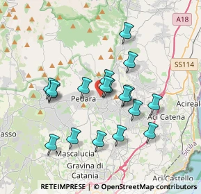 Mappa Via G. Grassi, 95039 Trecastagni CT, Italia (3.57667)
