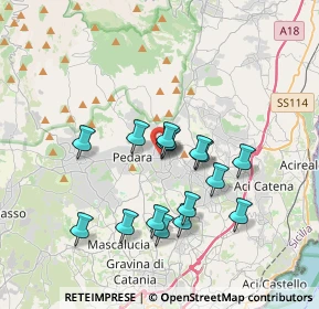 Mappa Via G. Grassi, 95039 Trecastagni CT, Italia (3.525)