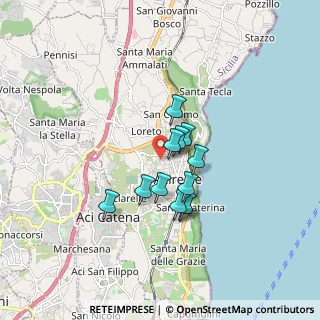 Mappa Via Giovanni Verga, 95024 Acireale CT, Italia (1.35417)