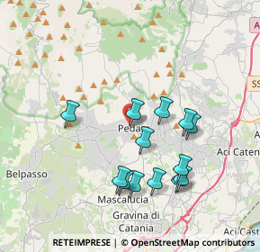 Mappa Via Laudani, 95030 Pedara CT, Italia (3.96769)