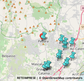 Mappa Via Laudani, 95030 Pedara CT, Italia (5.53571)