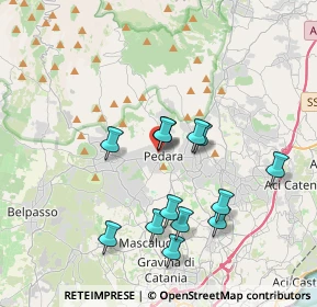 Mappa Via Laudani, 95030 Pedara CT, Italia (3.93077)