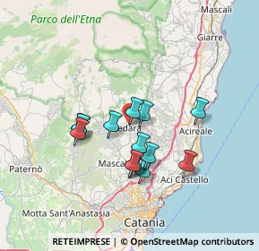 Mappa Via Eugenio Montale, 95030 Pedara CT, Italia (6.28643)