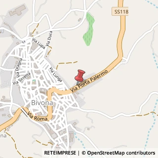 Mappa Via porta palermo 180, 92010 Bivona, Agrigento (Sicilia)