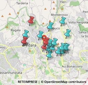 Mappa Via Mulino a Vento, 95039 Trecastagni CT, Italia (1.633)
