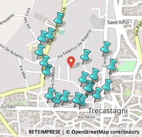 Mappa Via Mulino a Vento, 95039 Trecastagni CT, Italia (0.267)