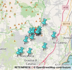 Mappa Via Mulino a Vento, 95039 Trecastagni CT, Italia (2.80929)