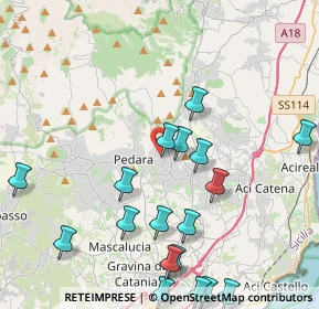 Mappa Via Mulino a Vento, 95039 Trecastagni CT, Italia (5.65222)