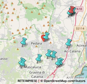Mappa Via Mulino a Vento, 95039 Trecastagni CT, Italia (5.51857)