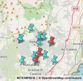 Mappa Via Mulino a Vento, 95039 Trecastagni CT, Italia (3.64813)