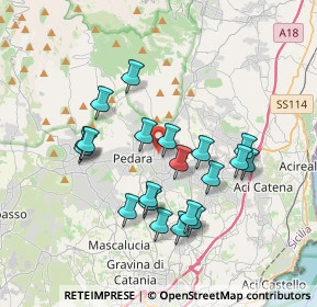 Mappa Via Mulino a Vento, 95039 Trecastagni CT, Italia (3.763)