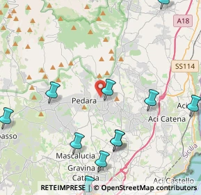Mappa Via Mulino a Vento, 95039 Trecastagni CT, Italia (6.01545)